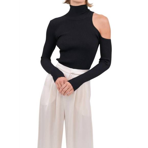 NEW NONCHALANTLABEL rooney knit top in black - Picture 1 of 3